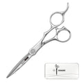 Wet and Dry Cut Professional Hair Cutting Scissors Barber Shears Japanese Aichi SUS440C Stainless Steel Salon Haircut (5.5" Precision Cut)