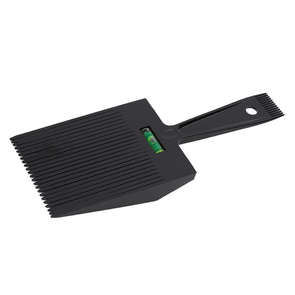GBSCLOVER Flat Top Comb Board with Level Gauge, ABS Lightweight Cutting Comb with Level, Ergonomic Design hair guide Tool Easy to Use for Haircut, Clipper, Fading and Cutting Hair