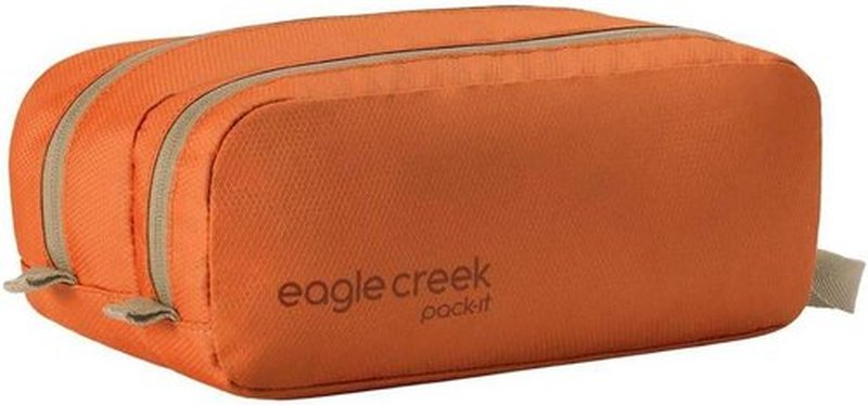 Eagle Creek Pack-It Reveal Quick Trip - Water-Resistant Dual-Compartment Toiletry Bag - Mandarin Color