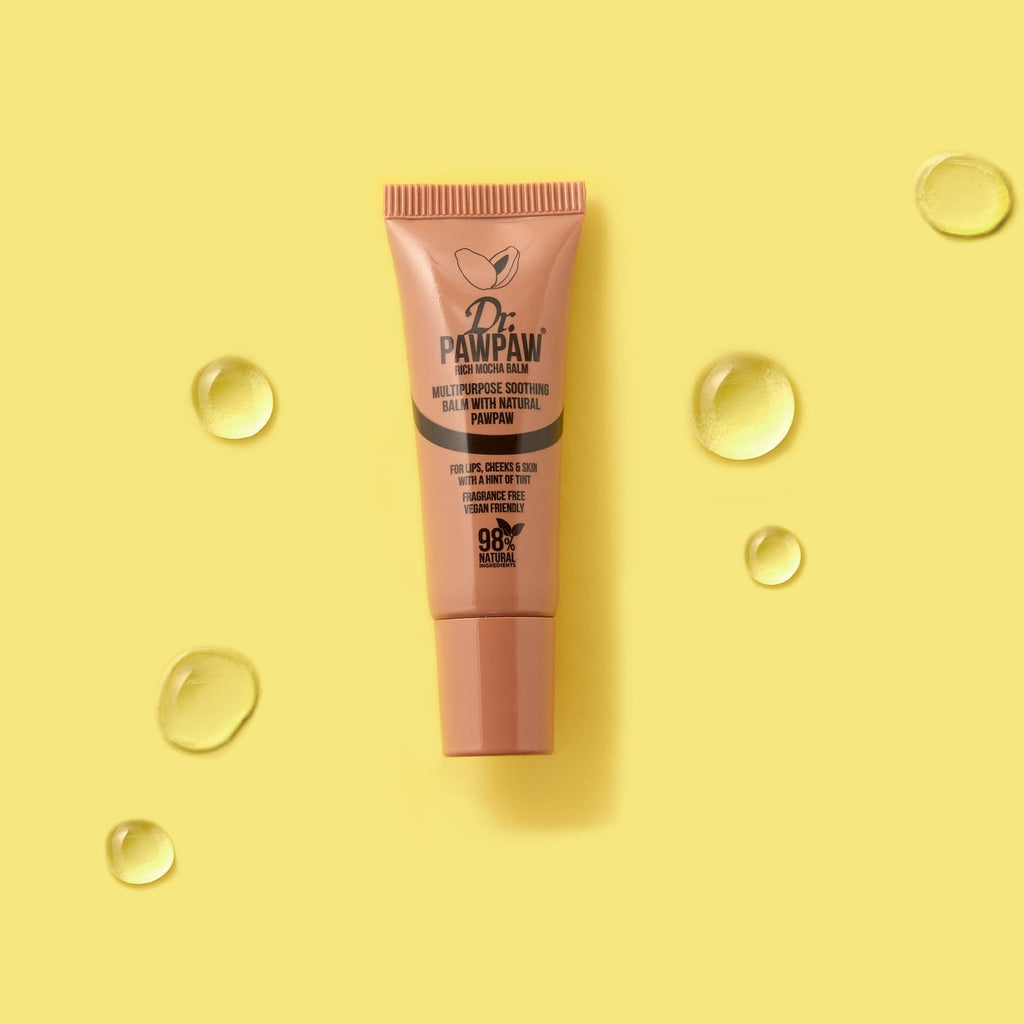 Dr. PawPaw Multipurpose Tinted - Lip Moisturizer with Buildable Color - Natural Tinted Lip Balm - Lip Balm for Sensitive Skin - Rich Mocha - 0.33 oz