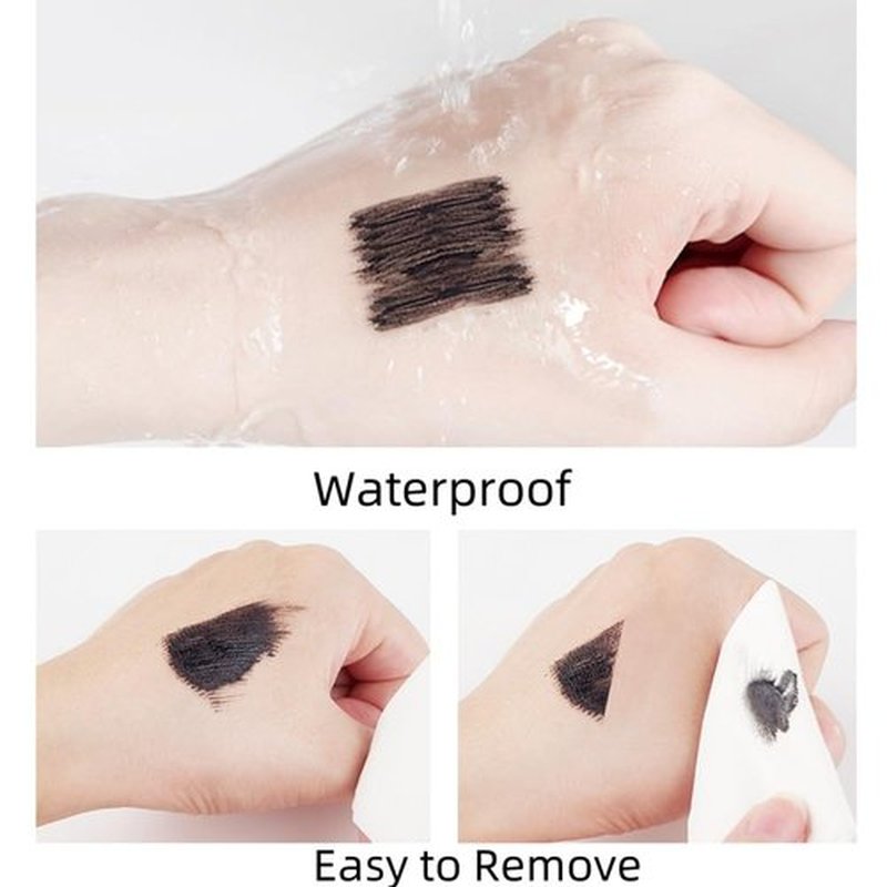 Regine Switzerland Waterproof Mascara - Black, No Clumping, Long-Lasting Volume & Length, Comb Brush