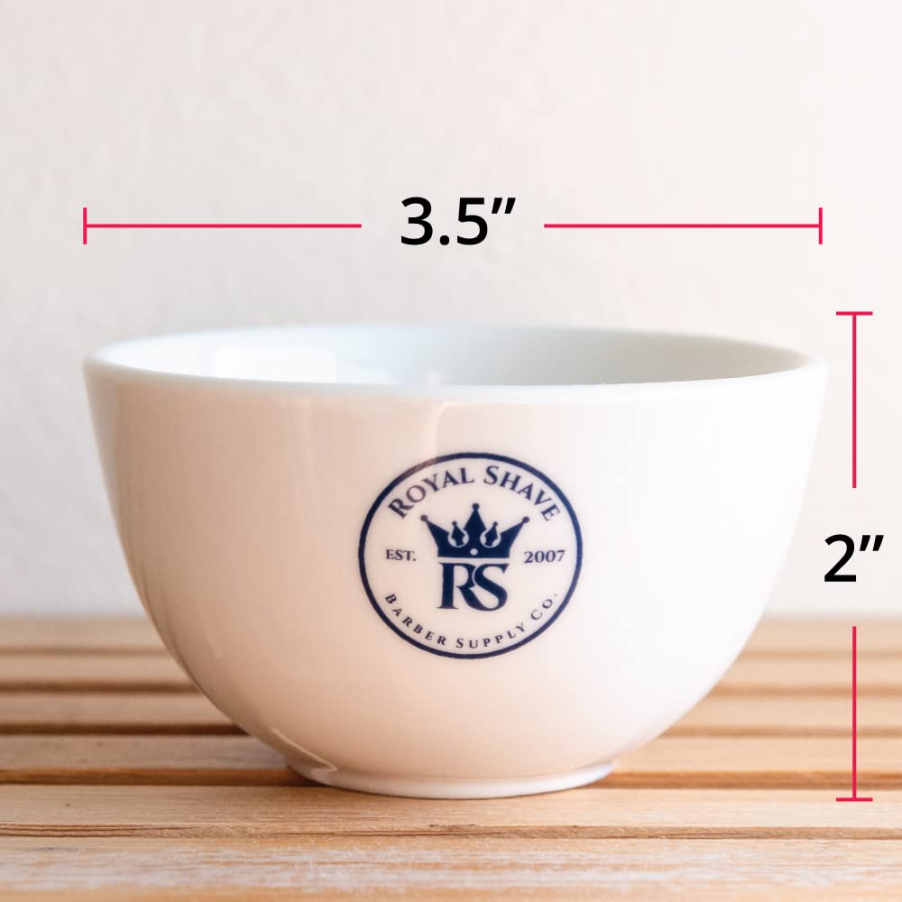 RoyalShave Ceramic Shaving Bowl - Mug for Shave Soaps!