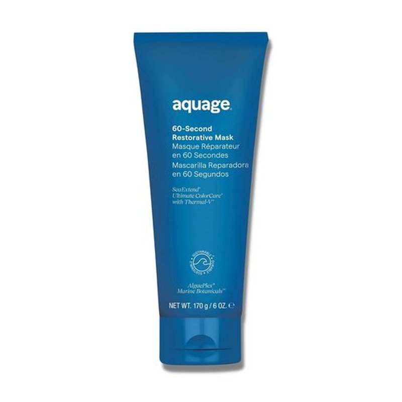 AQUAGE 60-Second Restorative Mask - Restores Strength & Moisture | Seals Shine, 6 oz