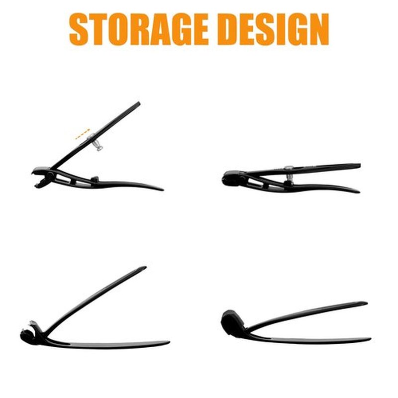 Precision Stainless Steel Heavy Duty Angled Head,Wide Jaw Clippers for Seniors,Ingrown Toenail,Thick Nail.Extra-Long Handle, Slanted Nail Cutter for Men,Women,Pregnant,Elderly.Stocking Stuffers.5Pcs