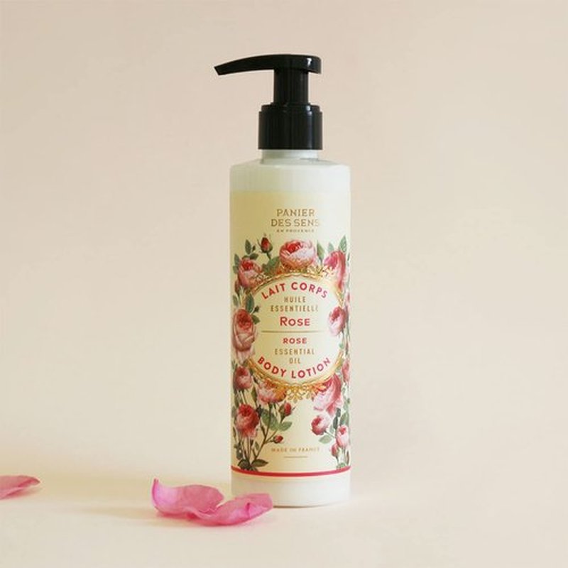 Panier des Sens - Rose Hand & Body Lotion for Dry Skin | Hydrating Cream with Shea Butter & Olive Oil - 8.45 Fl Oz