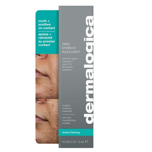 Dermalogica Deep Acne Liquid Patch - Sulfur Treatment with Niacinamide for Blemish-Prone Skin | 0.5 fl oz
