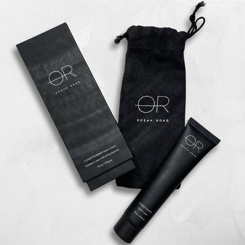 OCEAN ROAD Black Hand Cream 2.5 fl oz - Nourishing Liquorice Extract Formula for Soft, Hydrated, Silky Smooth Hands – Vegan, Australian Made, Delicately Scented Skincare