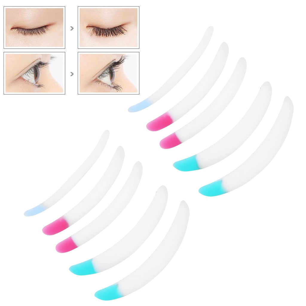 5 Pairs Eyelash Perming Pads Eyelash Perming Curler Pads Kit Silicone Eyelash Perming Pad Eyelashes Pads Soft Eyelashes Curler Tool