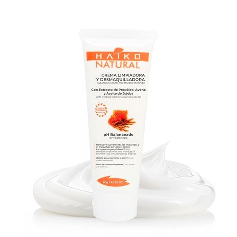 Regine Switzerland Hydrating Cleansing Cream - Non-Greasy Makeup Remover with Propolis, Oat & Jojoba Oil | 2.7 fl oz / 80g