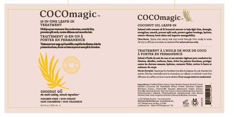 Cocomagic 10-in-1 Leave-In Hair Treatment - Hydrate, Detangle & Prevent Frizz | Paraben-Free, 8 oz