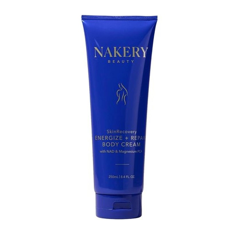 Nakery SkinRecovery Energize + Repair Body Cream (8.4 Fl Oz), Anti Fatigue Body Cream with 4X Magnesium Complex, NAD+ Moisturizer, Fast Absorbing Firming Skincare, Made in the USA