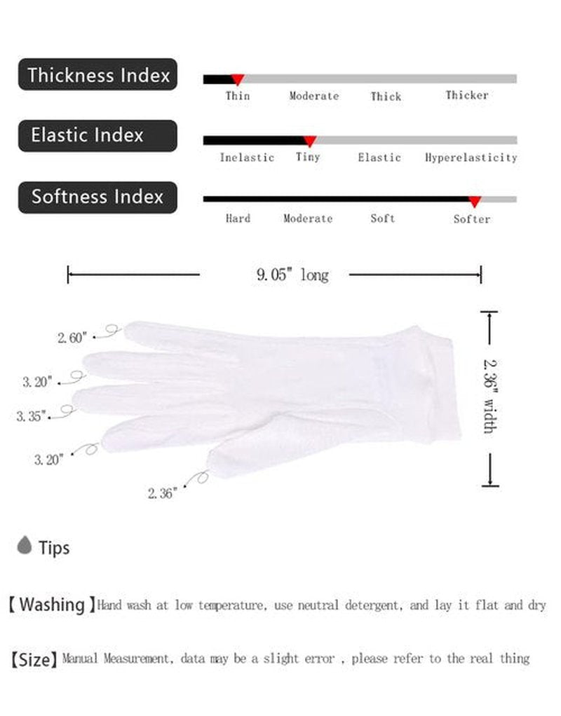 Pure Silk Womens Gloves For Sleeping Moisturizing, Sunscreen UV Protection Silk Gloves For Summer