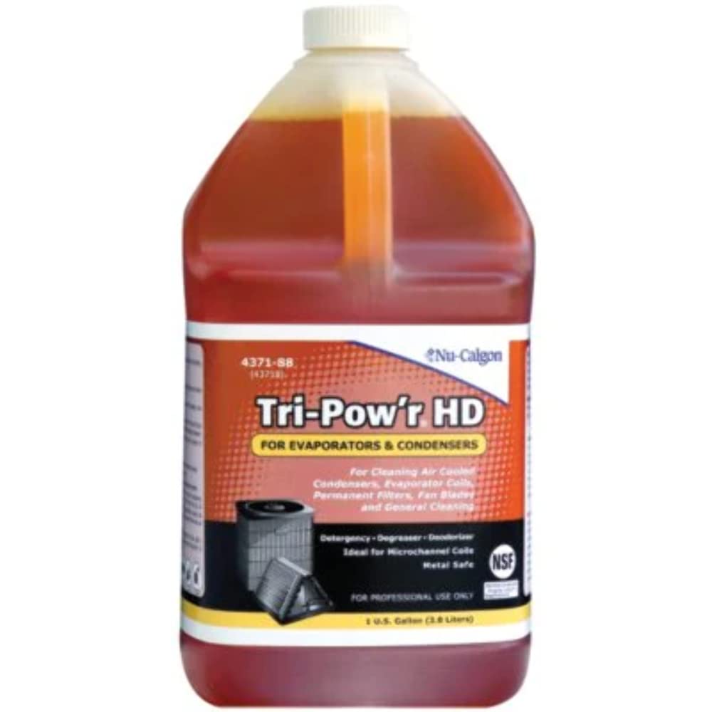 Nu-Calgon Tri-Pow'r HD 4371-88 Cleaner for condensers, evaporator coils, permanent filters, fan blades, motors