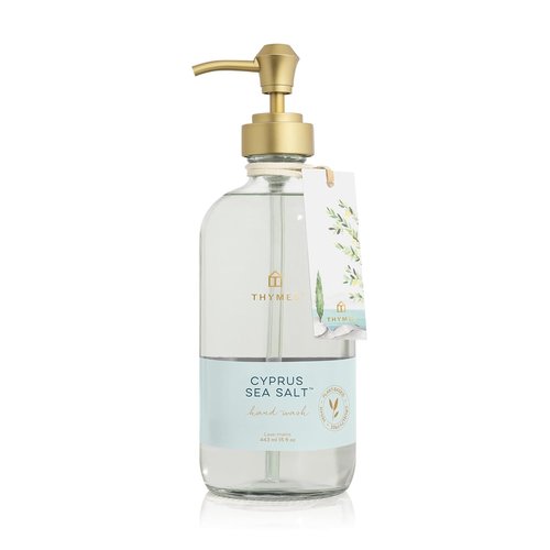 Thymes Cyprus Sea Salt Hand Wash - Refreshing Scent | 15 fl oz Bottle