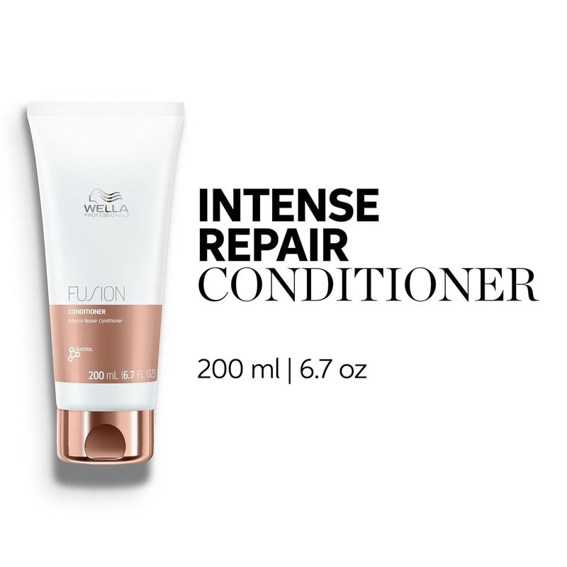 Wella Professionals Fusion Intense Repair Shampoo & Conditioner | Anti-Hair Breakage Bundle with EIMI Thermal Image Hairspray for Smoothness & Shine