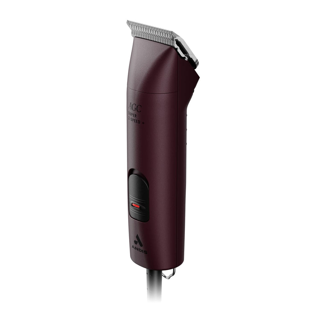 Andis Professional UltraEdge Super 2-Speed Detachable Blade Dog/Pet Clipper, Rotary Motor with Shatter-Proof Housing, Runs Calm & Silent, 14-feet Cord, for All Dog Coats & Breeds, 120 Volts, Burgundy