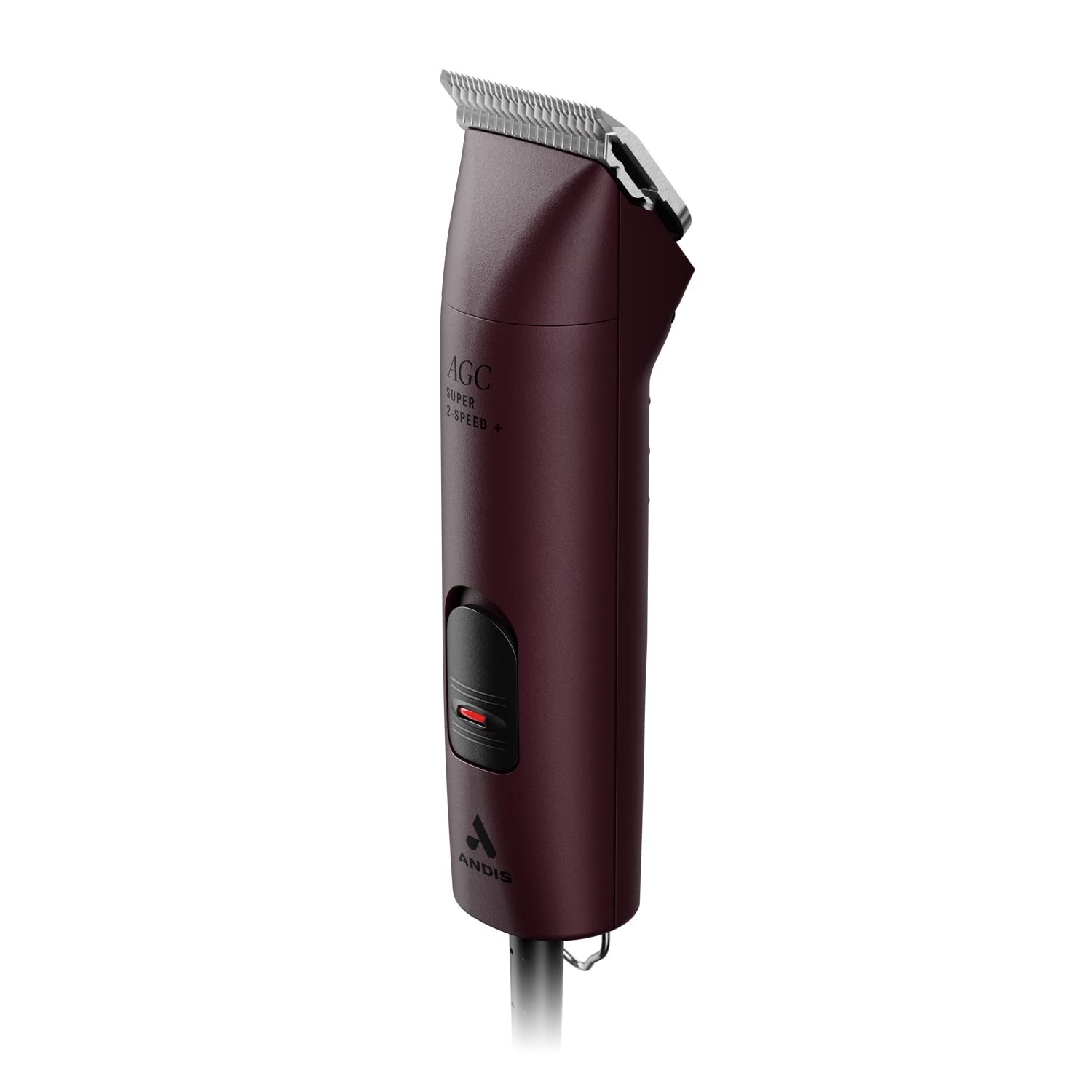 Andis Professional UltraEdge Super 2-Speed Detachable Blade Dog/Pet Clipper, Rotary Motor with Shatter-Proof Housing, Runs Calm & Silent, 14-feet Cord, for All Dog Coats & Breeds, 120 Volts, Burgundy