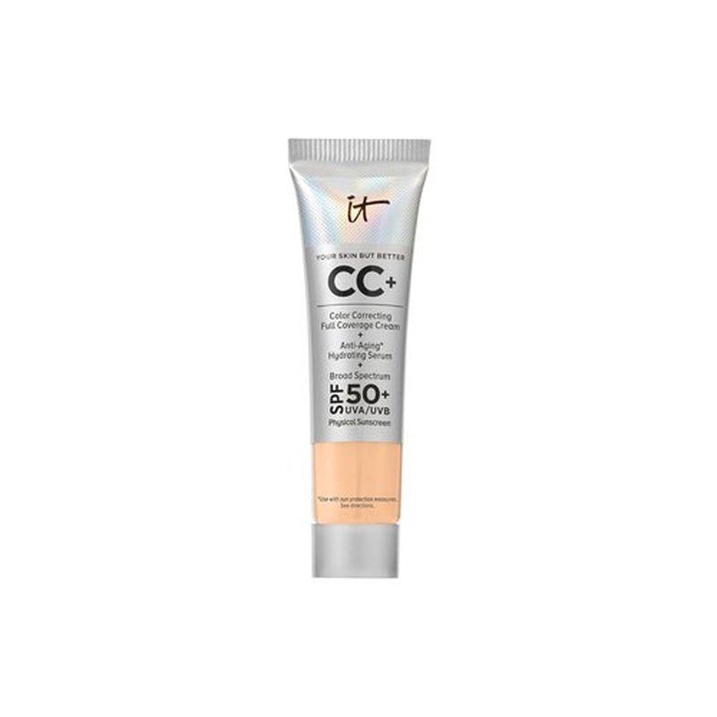 IT Cosmetics CC+ Cream - Full Coverage Foundation With SPF 50+ & Anti-Aging Hydrating Serum | Lightweight, 24H Wear