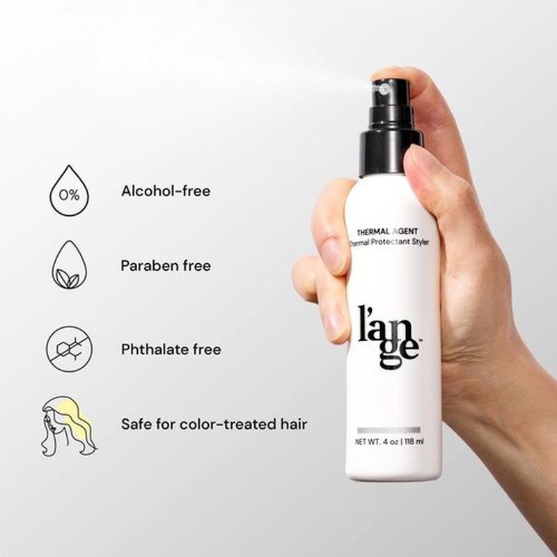 L'ANGE HAIR Heat Protectant Spray - 450°F Thermal Agent for Frizz Control & Shine | Lightweight, 4 fl oz