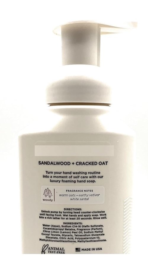 Sandalwood and Cracked Oat Foaming Hand Soap 11 fl.oz, Scent theory – (Pack of 1)