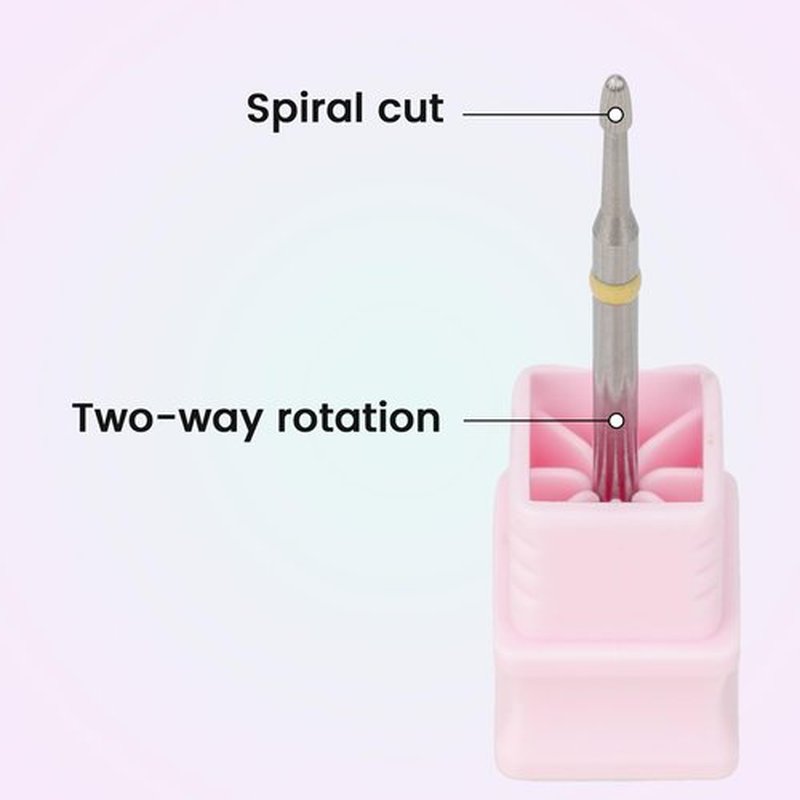 Delanie Cuticle Clean Carbide Nail Drill Bit for Professional Nail Tech, Under Nail Cleaner, Cuticle Trimmer, 3/32", Extra Fine Grit