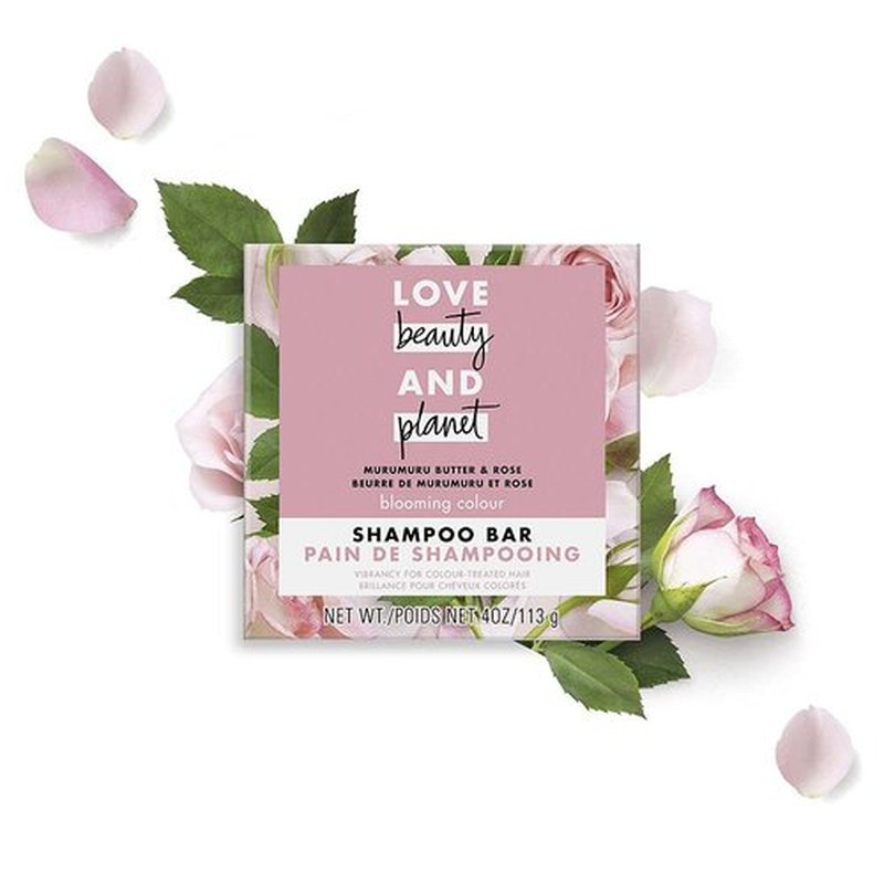Love Beauty And Planet Blooming Color Shampoo Bar - Murumuru Butter & Rose for Vibrant Color Treated Hair | 4 oz