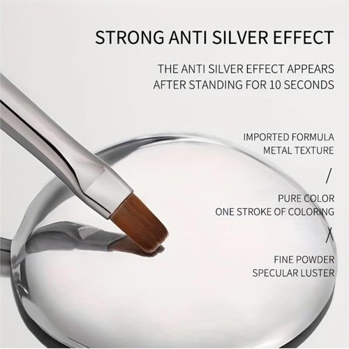 NAILKISS 8ml Sliver Metallic Painting Gel (Sliver + Gold)
