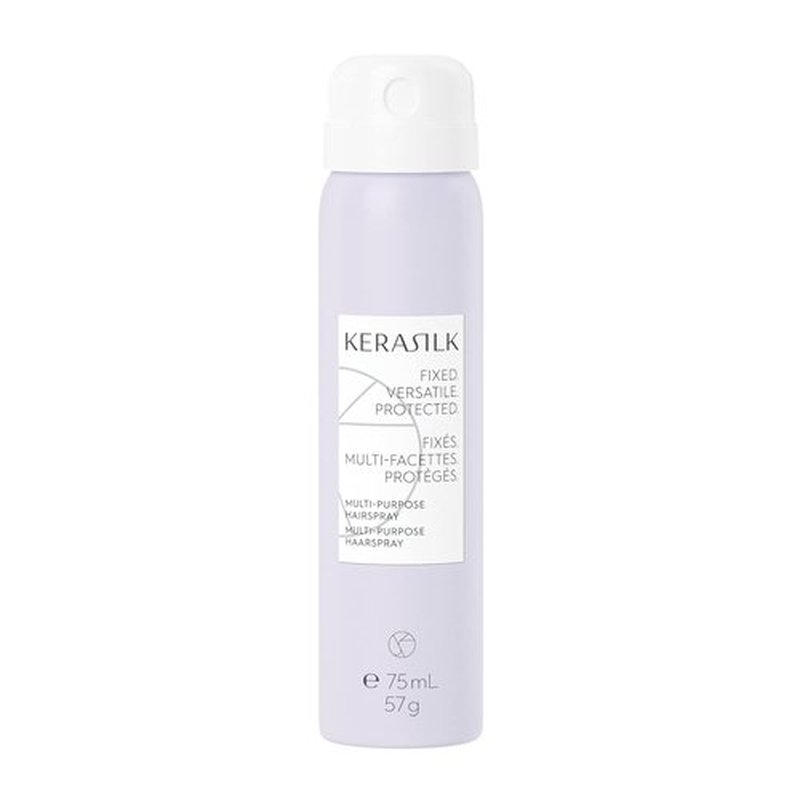 KERASILK Multi-Purpose Hairspray - Long-Lasting Touchable Hold & Heat Protection | Quick Drying Finish