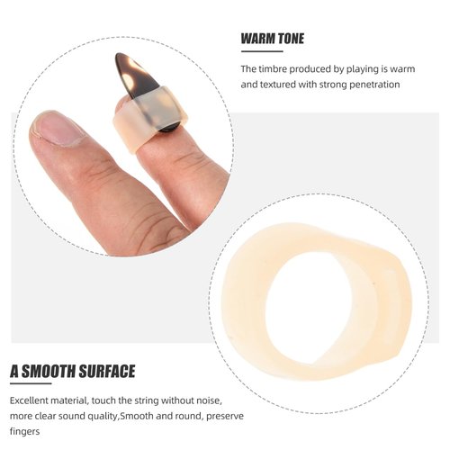 Guzheng Nail Protectors Silicone Finger Covers for Guzheng Practice and Learning Comfortable Durable Nail Guards for Players