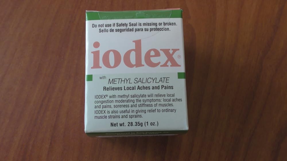 IODEX Baar Methyl Salicylate Topical Ointment with 4.7% Iodine, Traditional Topical Skin Care Ointment for External Use, Easy-Apply Formula, Made in USA, 1 oz
