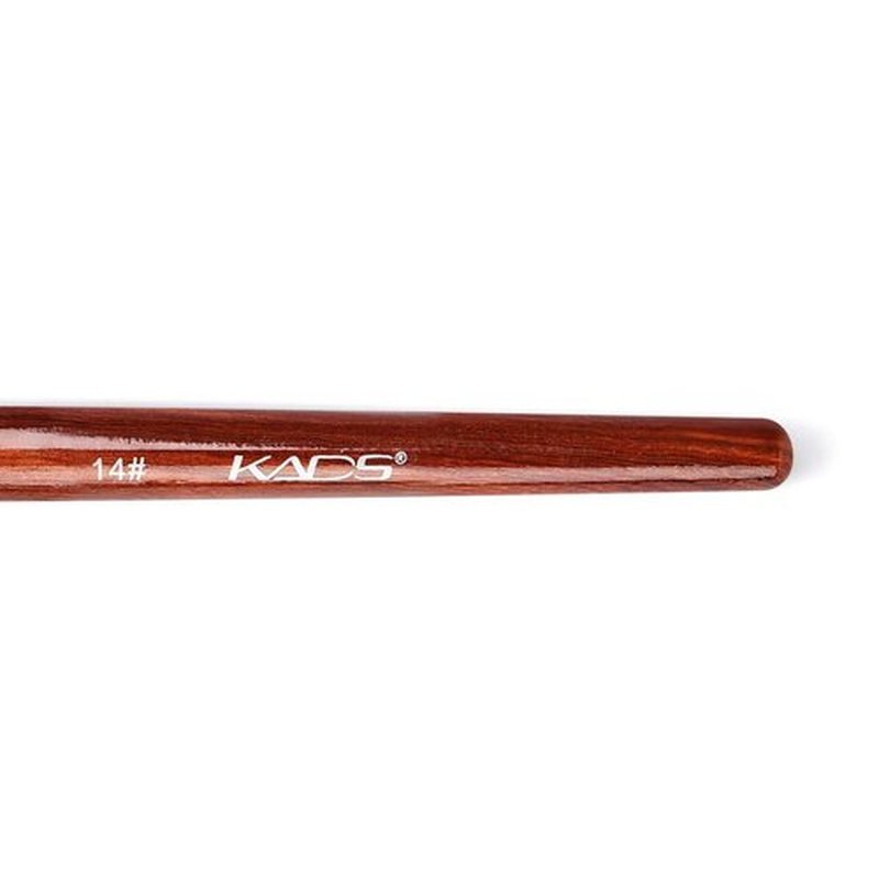 KADS 100% Kolinsky Sable Acrylic Nail Art Brush Red Wood Pen Nail Brush Size 12# 14# 16# 18# 20# Nail Art Manicure Tool Set (size14)