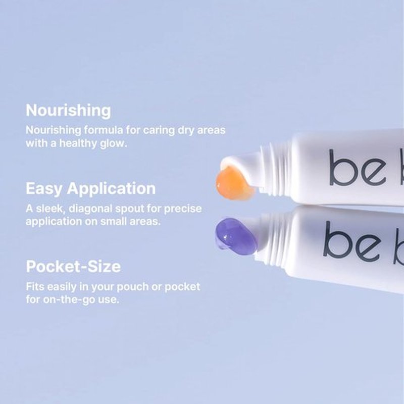Naisture Be Bare Total Care Balm Dual Pack - Berry Burst and Peachy Pleasure Nourishing Multi-Balm with Vitamin E for Moisturizing Lips, Nails, Elbows and Dry Skin (2 pc)