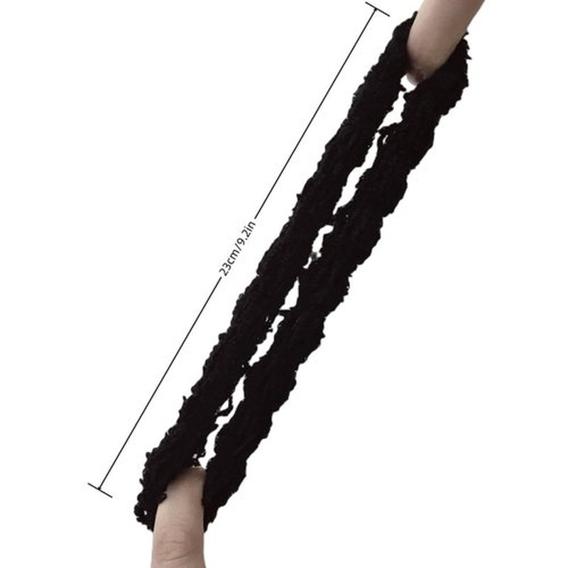 Grutyopkn 8pcs Plush Scrunchie Hair ties Large Scrunchie fluffy tied Hair Rope Cute Elastic Hair Bands Scrubchy Hair Accessories for Women and Girls (Black)
