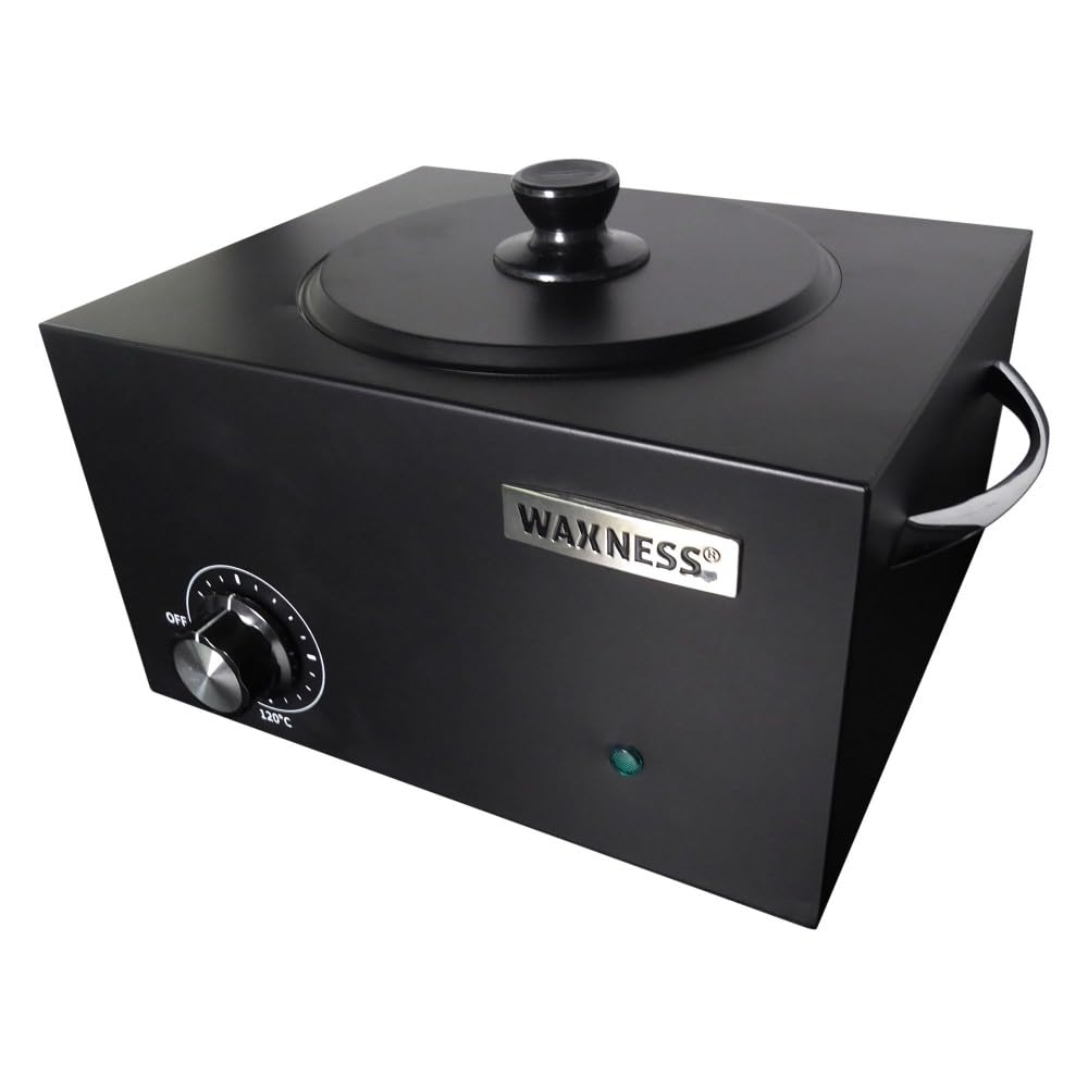 Waxness WN-6003 Elite-Series Large Professional Wax Heater Matte Black, 5.5 lb Capacity, Electronic Temperature Control, 300W, for Professional Use