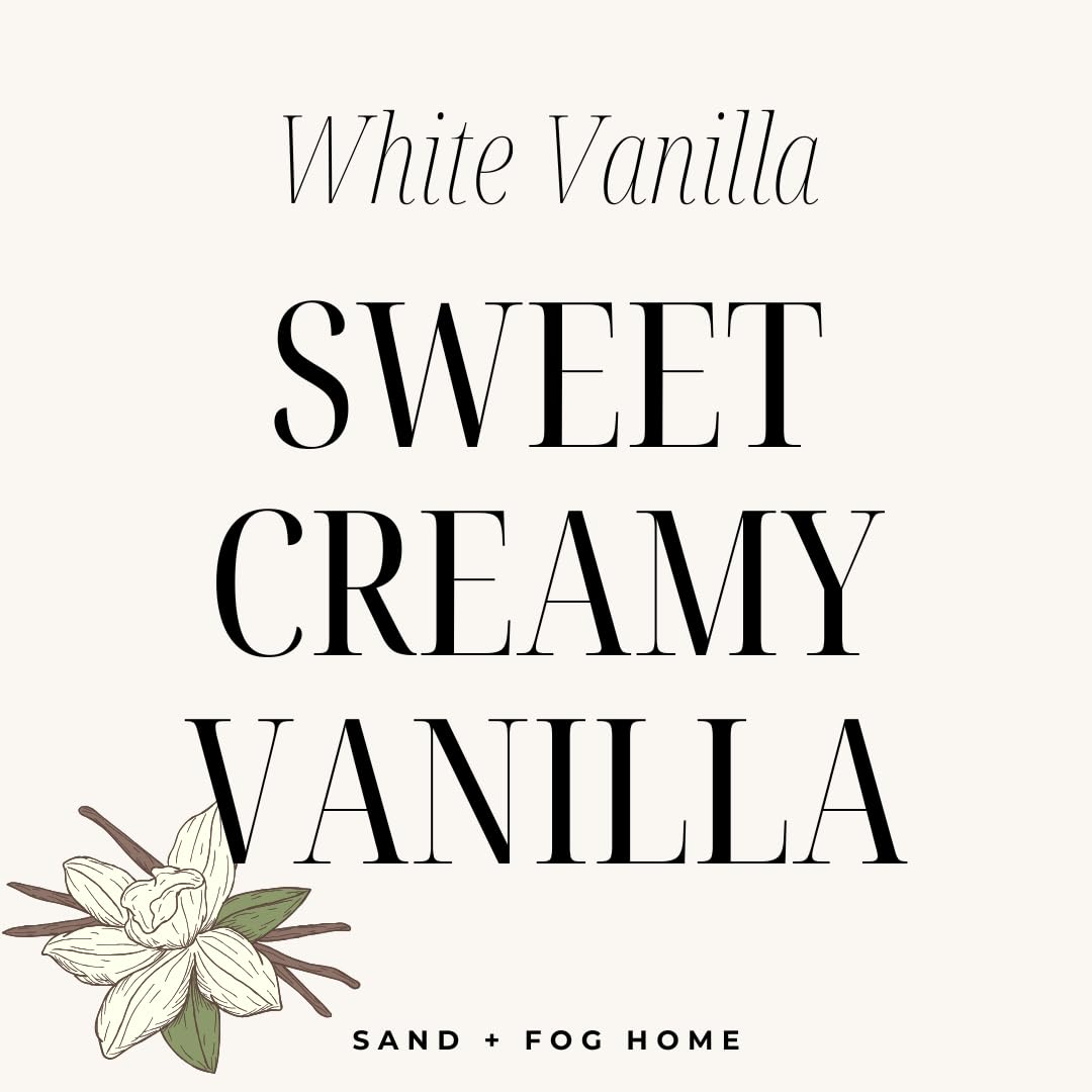 Sand + Fog White Vanilla - Scented Liquid Hand Soap - Moisturizing Hand Soap - Made with Aloe - Paraben Free- 20 oz