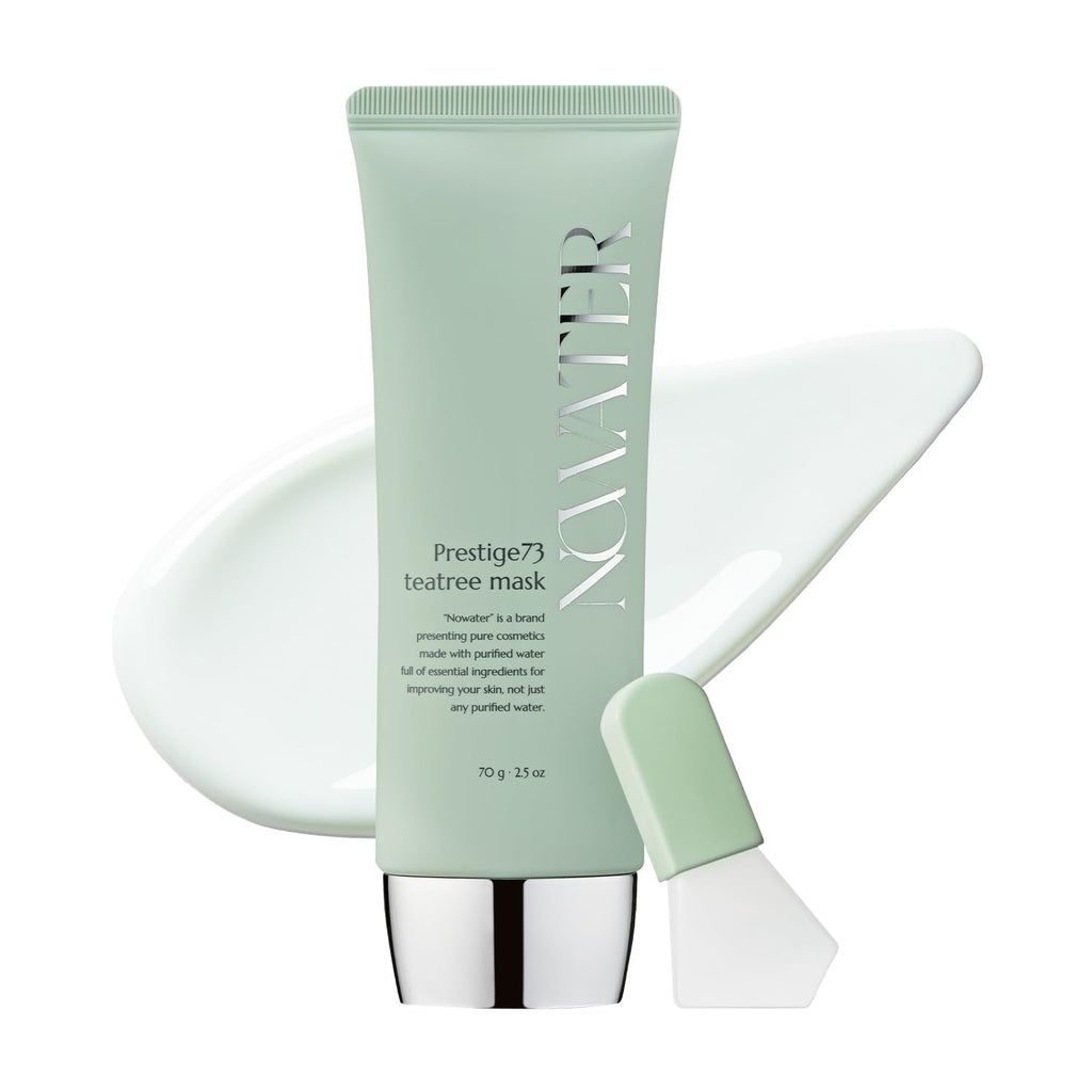 NOWATER Tea Tree Peel Off Mask for Acne-Prone Skin – Korean Wrapping Mask with Centella & 6 Tropical Fruit Extracts, Sebum Control Calming Face Mask, (2.4 fl.oz)