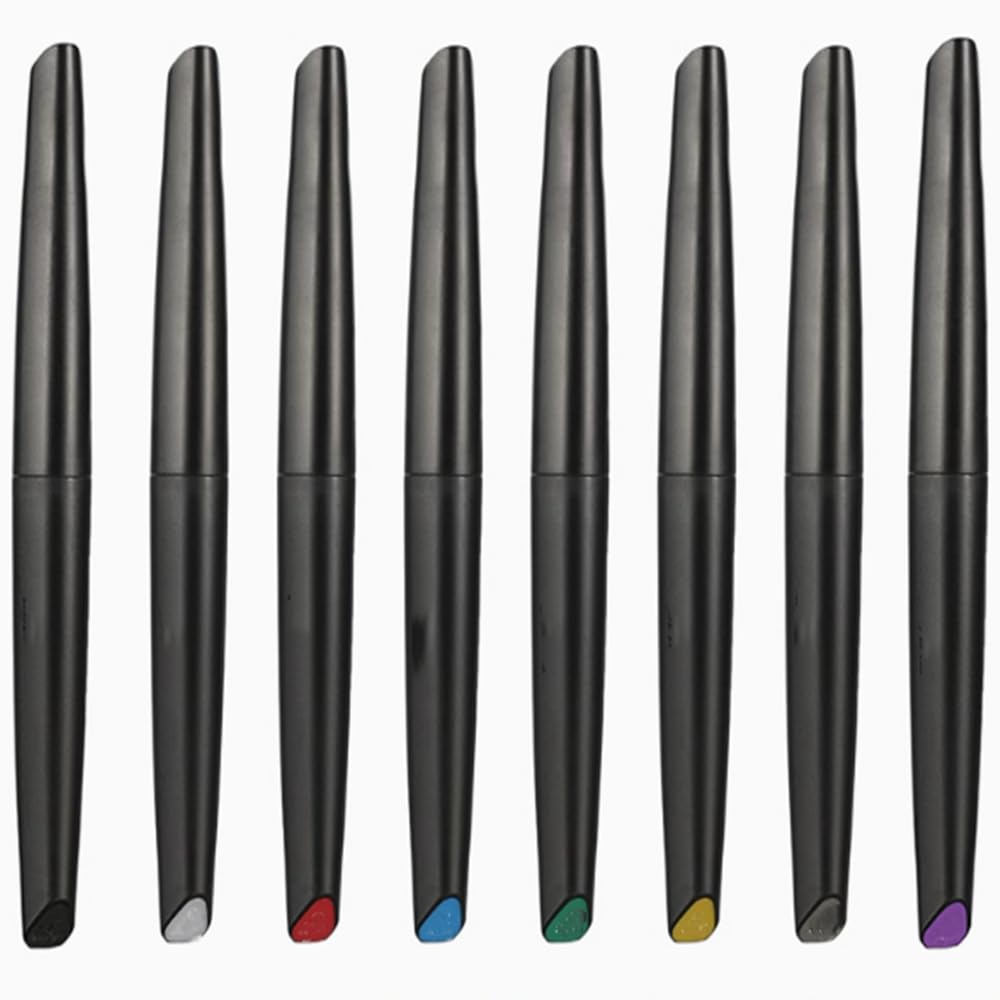ULTWAT Water-Based Soft Tip Markers for Model Kits-Lots Vibrant Colors (Metallic&Basic)-Precision Detailing for Model,Hobby Craft,Beginner-Friendly (MKM01-MKM08（8PCS）)