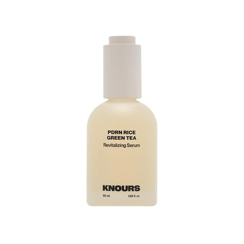 KNOURS. PDRN Rice & Green Tea Revitalizing Serum with Rice PDRN, Green Tea, Niacinamide & Hyaluronic Acid, Nourished, Dewy, Radiant Skin 50ml