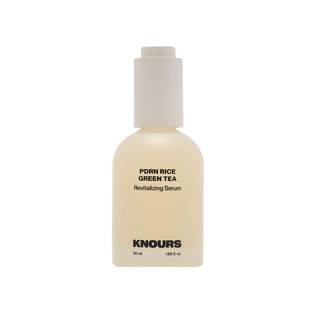 KNOURS. PDRN Rice & Green Tea Revitalizing Serum with Rice PDRN, Green Tea, Niacinamide & Hyaluronic Acid, Nourished, Dewy, Radiant Skin 50ml