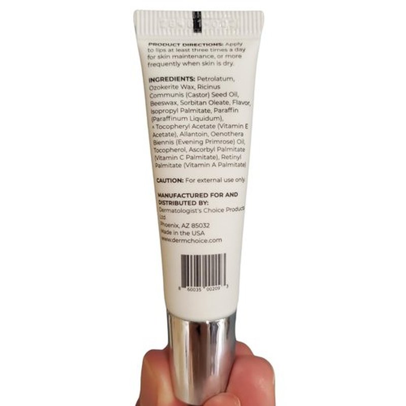 Dermatologist's Choice Lip Complex All-in-One Moisturizing Ointment for Dry, Aging Lips With Castor Oil, Vitamin E, and Evening Primrose Oil to Nourish and Protect Cracked Lips