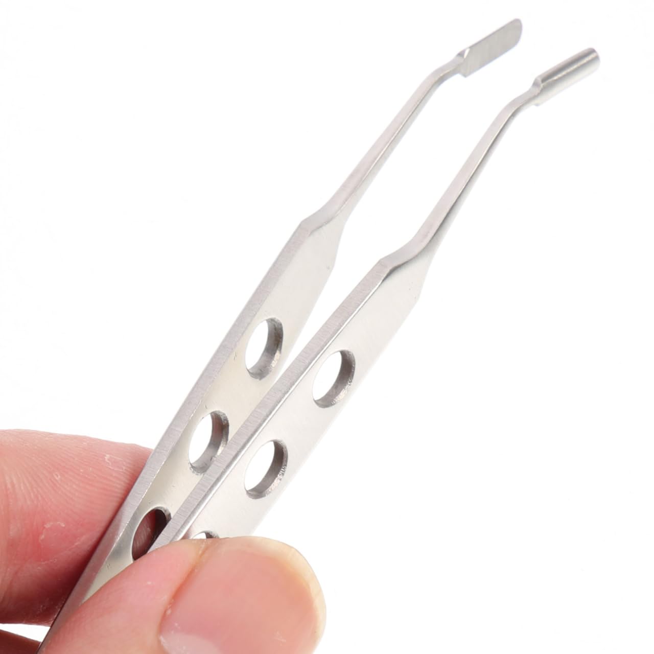 Beaupretty 4.13 Inch Stainless Steel Meibomian Gland Expressor Eyelid Massage Tweezers Tool for Eye Care and Blocked Gland Relief
