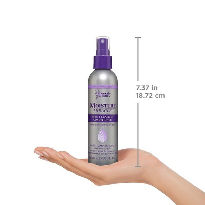 Jhirmack 10-In-1 Leave-In Conditioner Spray - Heat Protectant, Detangles & Softens | Enriched with Vitamin E & B5