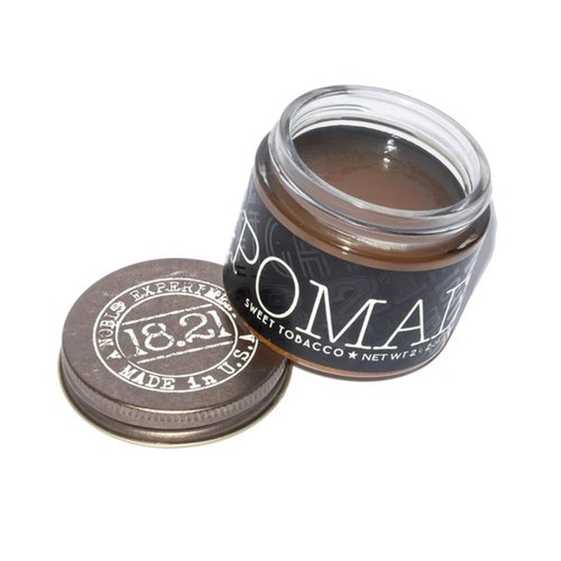 18.21 Man Made Pomade - Original Sweet Tobacco Scent | High Shine Finish, 2oz Hair Styling Product