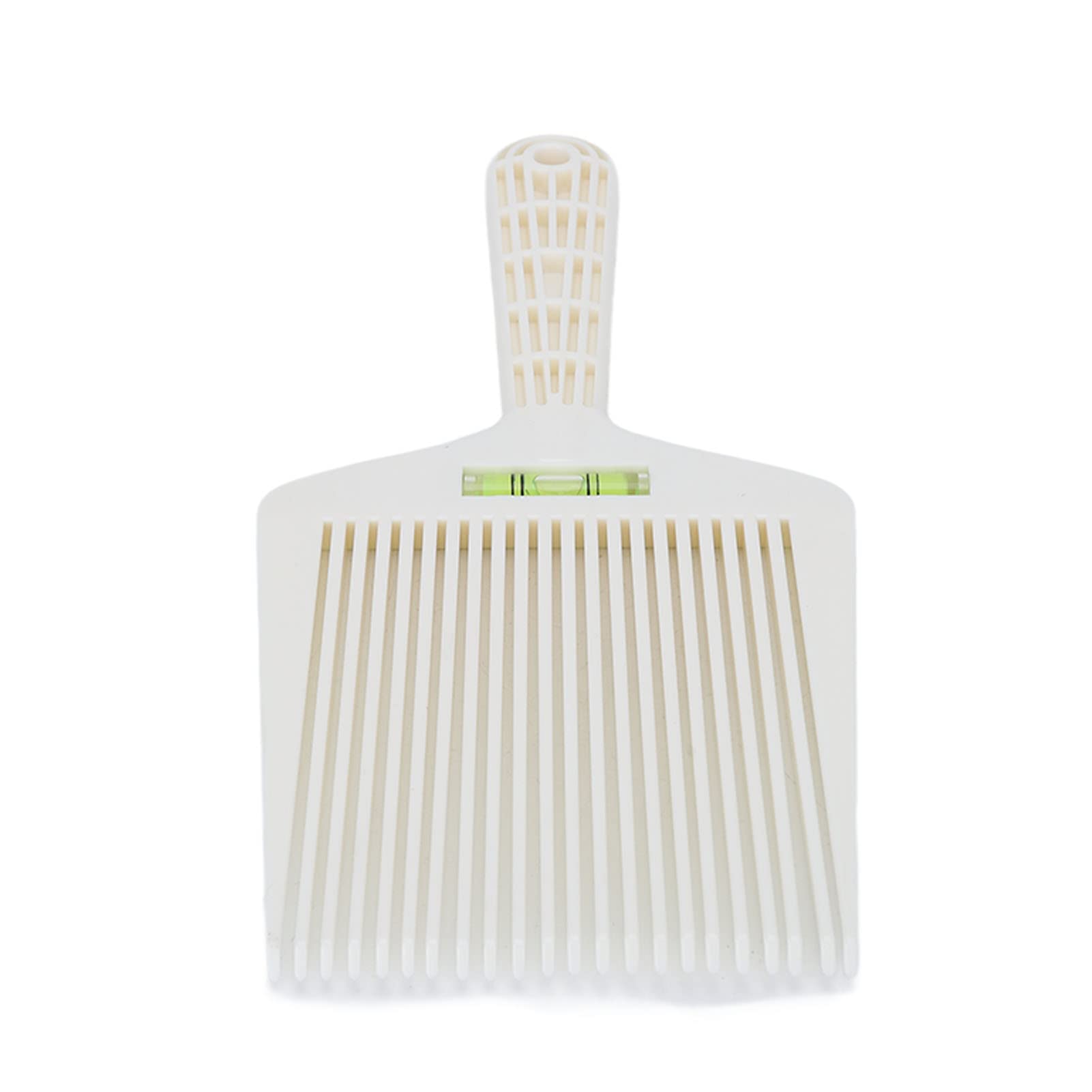 Barber Professional Flat Top Comb with Accurate Water Leveling - White Hair Styling Comb - Lightweight - Suitable for Men & Girls