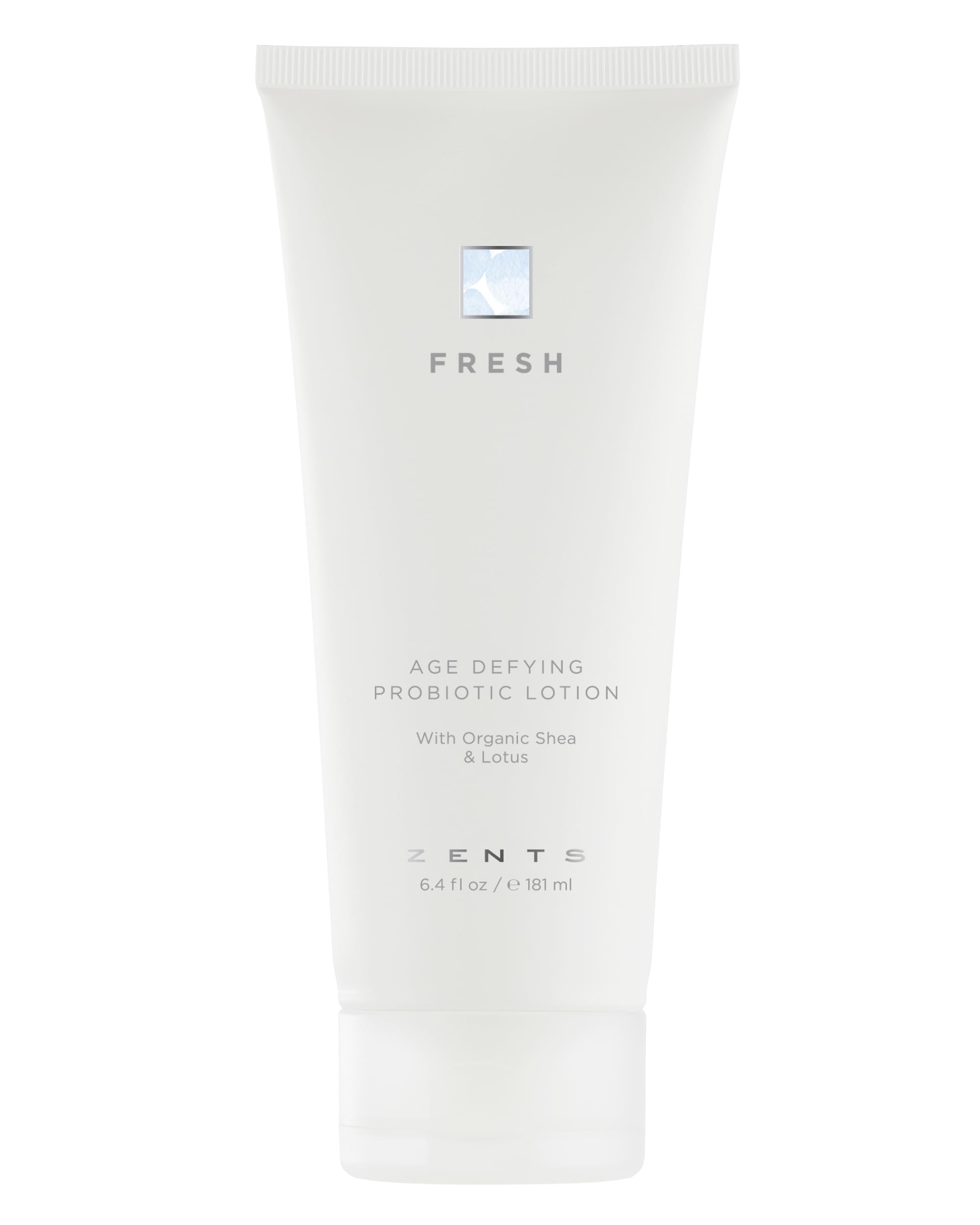 Zents Age-Defying Probiotic Body & Hand Lotion (Fresh) | Moisturizing Lotion with Hyaluronic Acid & Organic Shea Butter | Nourishes & Hydrates Skin | 6.4 fl oz