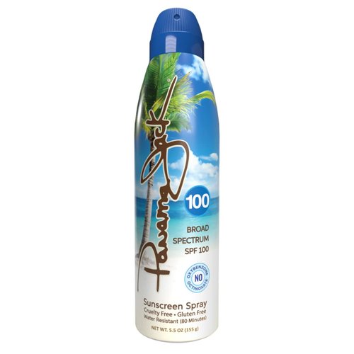 Panama Jack Continuous Spray Sunscreen - SPF 100, Broad Spectrum UVA/UVB Protection, Reef-Friendly, PABA, Paraben, Gluten & Cruelty Free, Water Resistant (80 Minutes), 5.5 OZ (Pack of 2)