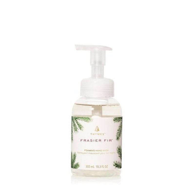 Thymes Foaming Hand Wash - Aloe & Glycerin Soap with Pump - Pine Scented for Kitchen or Bathroom | 10.3 fl oz