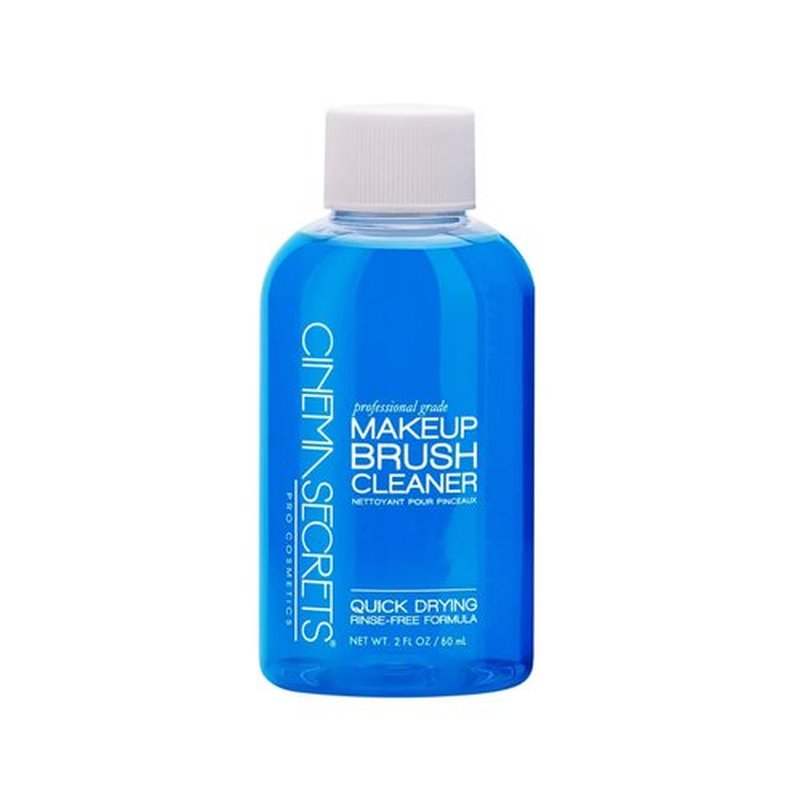 Cinema Secrets Original Blue Vanilla Makeup Brush Cleaner - Quick-Drying, Rinse-Free Solution for Stubborn Waterproof Makeup - Professional Grade