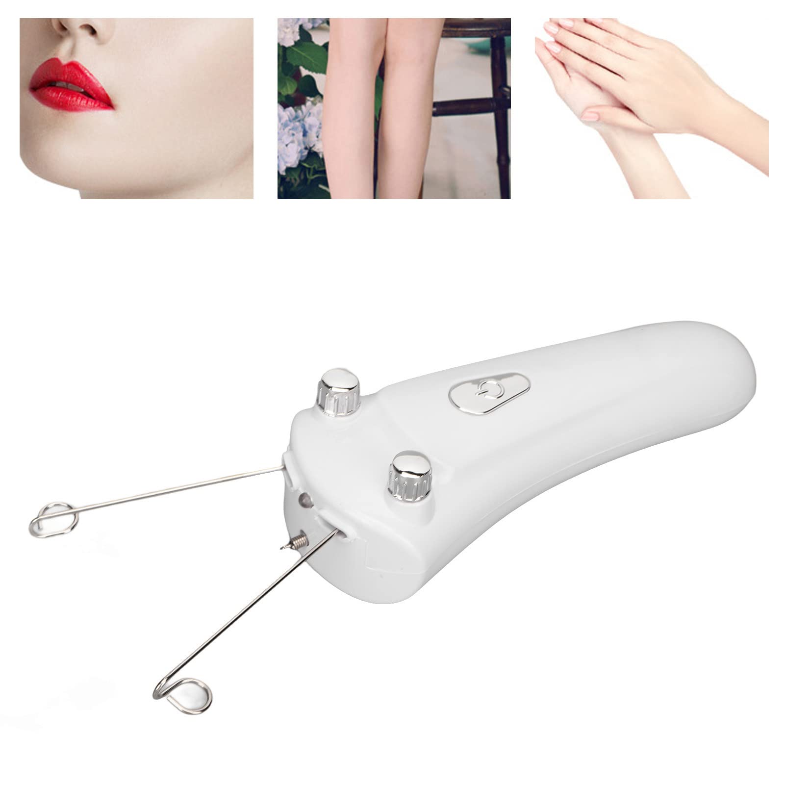 Threading Hair Removal for Women LED Light Electric Ladies Thread Hair Remover,Threader Machine Epilator for Fine Hairs on Face, Upper Lip, Arms