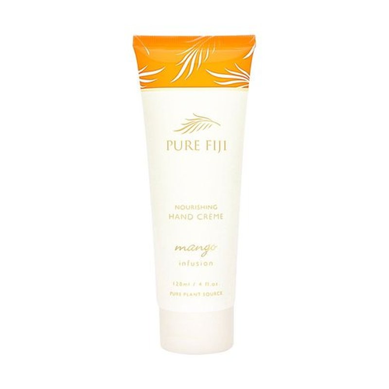 PURE FIJI Nourishing Hand Cream - Deep Moisturizing Hand Cream for Women and Man, Hand Lotion For Dry Hands - 24 Hour Moisture, Organic Ingredients, Mango, 4 oz